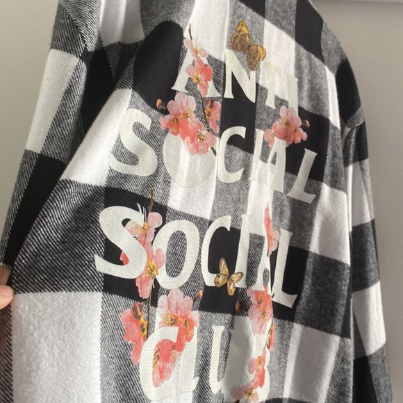 anti social social club flannel - Picture 3 of 4